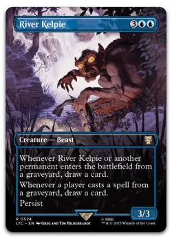 River Kelpie (Borderless) #524 (NM) Lord of the Rings LTC Magic MTG - Image 1