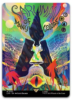 Saruman of Many Colors (Borderless Poster) #743 (Foil) NM Lord of the Rings - Image 1