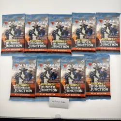 MTG Lot of 9 Outlaws of Thunder Junction Play Booster Packs- Magic the Gathering - Image 1