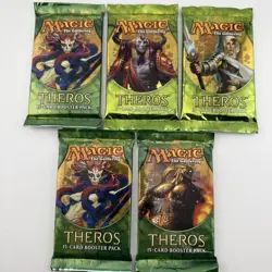 MTG 5x Original Theros Sealed English Booster Pack Lot - Magic the Gathering - Image 1