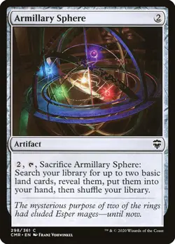 MTG Armillary Sphere [Commander Legends] Foil Near Mint Magic - Image 1