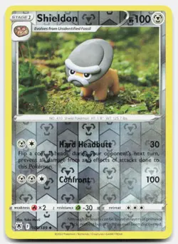 Shieldon Reverse Holo 109/189 Uncommon Astral Radiance Pokemon Near Mint - Image 1