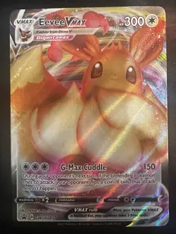 Eevee VMAX SWSH087 Black Star Promo Sword & Shield Holo Pokemon Card NM - Image 1