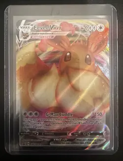 Eevee VMAX SWSH087 Black Star Promo Sword & Shield Holo Pokemon Card NM - Image 3