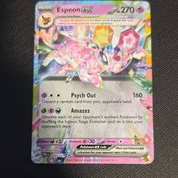 Pokemon Espeon ex Double Rare 034/131 Prismatic Evolutions EN Holo - Image 1