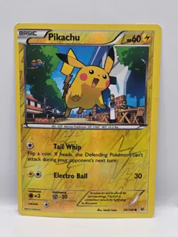 Pikachu 20/108 Reverse Holo Pokemon TCG HP - Image 1