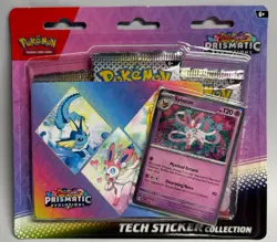 Pokemon TCG Scarlet Violet-Prismatic Evolutions Sylveon Tech Sticker Collection - Image 1