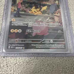 Pokemon Pikachu Illustration Rare Full Art Holo Scarlet & Violet 151 173/165 60… - Image 3