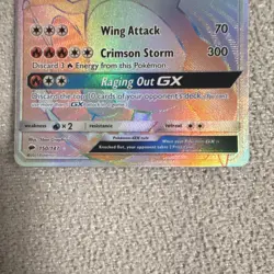 Pokemon Charizard GX Rainbow Rare Full Art Holo Sm-Burning Shadows 250 HP 150/1… - Image 3