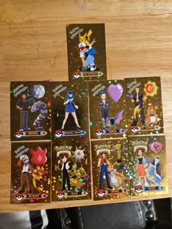 Lot Of 9 Pokemon Indigo League And Orange League Stickers - Image 1