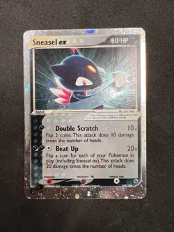 Sneasel ex 103/109 SWIRL Ultra Rare - Pokemon Ruby and Sapphire Vintage LP - Image 1
