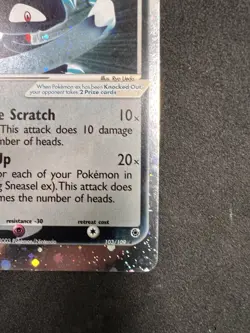 Sneasel ex 103/109 SWIRL Ultra Rare - Pokemon Ruby and Sapphire Vintage LP - Image 4