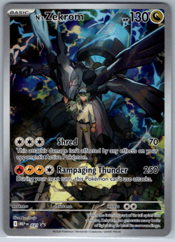 Pokemon N's Zekrom Mega Evolution Black Star Promo MEP031 - Image 1