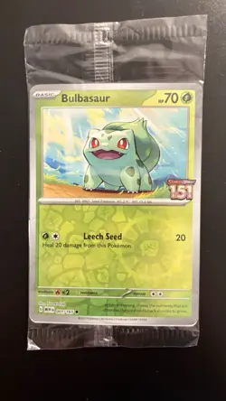 Pokemon Bulbasaur Promo Scarlet & Violet 151 Best Buy Exclusive 001/165 70 HP R - Image 1