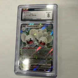 2023 POKEMON PAR EN-PARADOX RIFT #155 MAUSHOLD EX PSA 8 - Image 1