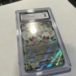 2023 POKEMON PAR EN-PARADOX RIFT #155 MAUSHOLD EX PSA 8 - Image 3