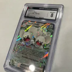 2023 POKEMON PAR EN-PARADOX RIFT #155 MAUSHOLD EX PSA 8 - Image 5