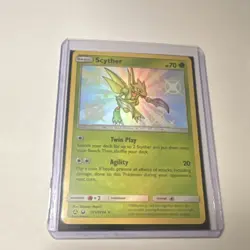 The Pokemon Company Scyther SV1/SV94 Hidden Fates Shiny Holo Rare 70HP Eng - Image 1