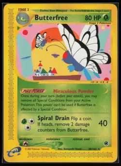 Pokemon Expedition #038/165 Butterfree (38) Near Mint or Better - Image 1