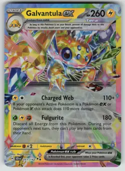 Pokemon Galvantula ex - Double Rare Holo SV07: Stellar Crown 051/142 NM - Image 1