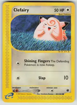 Pokemon Expedition #101/165 Clefairy Near Mint or Better - Image 1
