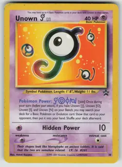 Pokemon Unown [J] Promo WoTC Promo 38/53 HP - Image 1