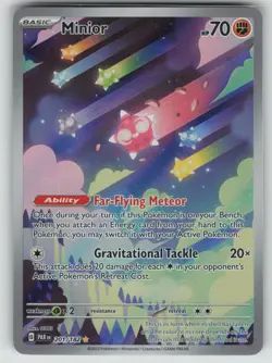 Pokemon Minior Illustration Rare SV04: Paradox Rift 201/182 NM - Image 1