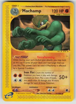 Pokemon Machamp (51) Rare Expedition 051/165 NM - Image 1