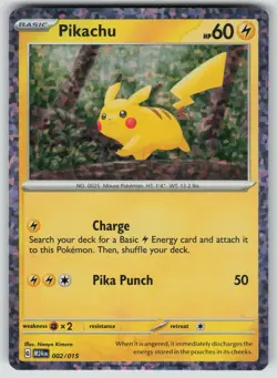 Pokemon Pikachu Promo Holo McDonald's Promos 2024 002/015 NM - Image 1