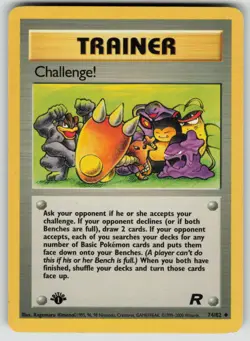 Pokemon Team Rocket 1st Edition #74/82 Challenge! Lightly played - Image 1