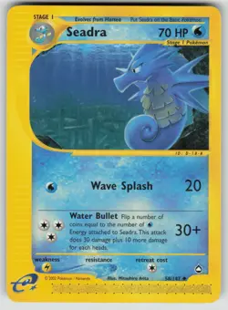 Pokemon Seadra Uncommon Aquapolis 058/147 LP - Image 1