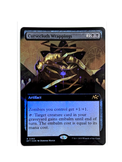 Cursecloth Wrappings R 0383 Extended Art FOIL MTG Aetherdrift DFT EN NM/M - Image 1