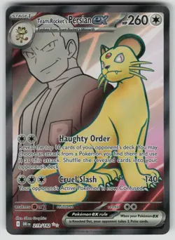Pokemon Team Rocket's Persian ex - Ultra Rare Holo SV10: Destined Rivals 219/182 - Image 1