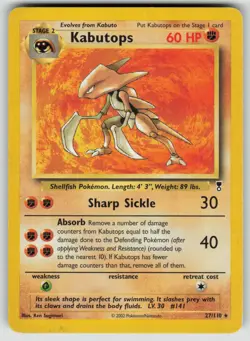Pokemon Kabutops Rare Legendary Collection 027/110 LP - Image 1