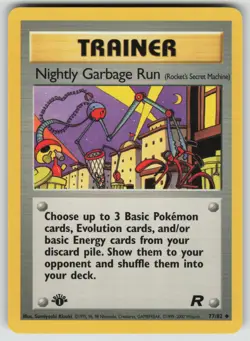 Pokemon 1st Edition Nightly Garbage Run (Rocket's Secret Machine) Team Rocket 77 - Image 1