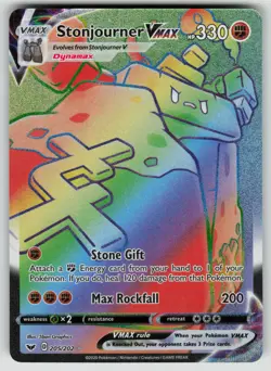 Pokemon Stonjourner VMAX (Secret) Secret Rare Holo SWSH01: Sword & Shield Base S - Image 1