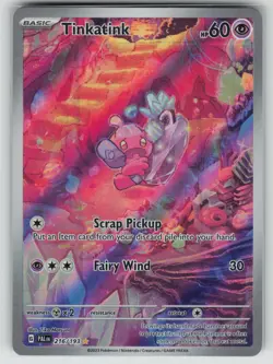 Pokemon Tinkatink Illustration Rare SV02: Paldea Evolved 216/193 NM - Image 1