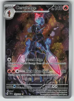 Pokemon Ceruledge Illustration Rare SV08: Surging Sparks 197/191 NM - Image 1