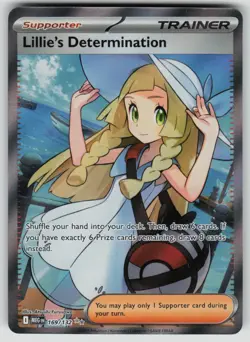 Pokemon Lillie's Determination Ultra Rare ME01: Mega Evolution 169/132 NM - Image 1