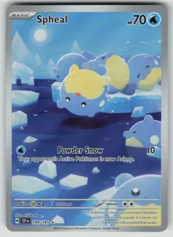 Pokemon Spheal Illustration Rare SV08: Surging Sparks 199/191 NM - Image 1