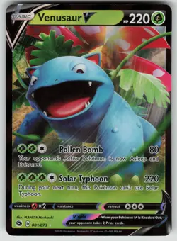Pokemon Venusaur V Ultra Rare Champion's Path 01/73 NM - Image 1
