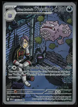 Pokemon SV10: Destined Rivals #199/182 Team Rocket's Weezing Near Mint or Better - Image 1