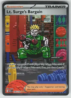 Pokemon Lt. Surge's Bargain Special Illustration Rare ME01: Mega Evolution 185/ - Image 1