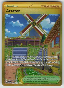 Pokemon Artazon Hyper Rare SV03: Obsidian Flames 229/197 NM - Image 1