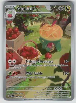 Pokemon Appletun Illustration Rare SV08: Surging Sparks 211/191 NM - Image 1