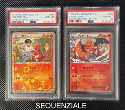 Pokemon Charmeleon Charizard CP3 004 005 Pokekyun 1st ed. Sequential PSA 10 - Image 1