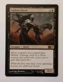 MTG - Syphon Sliver - Core Set 2014 117/249 - Regular Rare - Lifelink - Image 1