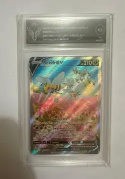 Pokemon TCG Beedrill V Sword & Shield Mfg-Astral Radiance 161/189 Holo Ultra... - Image 1