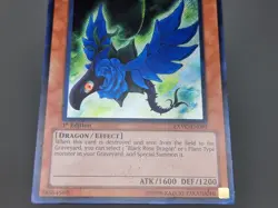 YuGiOh Blue Rose Dragon EXVC-EN099 1st Edition Secret Rare LP - Image 3