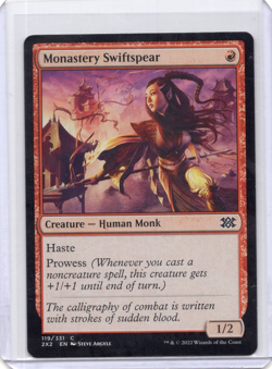 Monastery Swiftspear 119/331 Double Masters 2022 MTG LP - Image 1